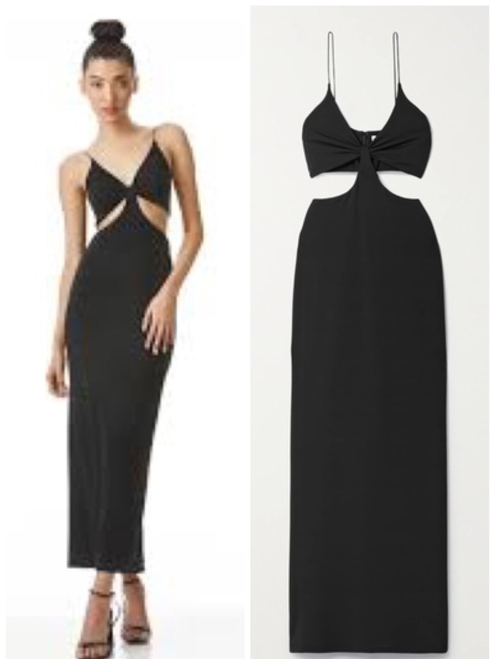Alice + Olivia Havana Side Cutout Jersey Maxi Dress Size 4 EUC